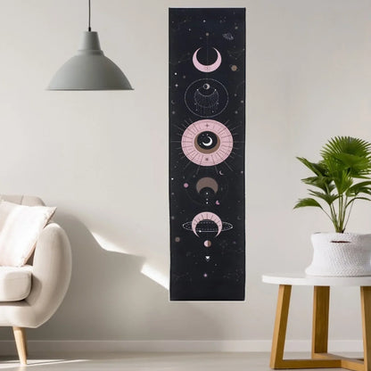 Moon Phase Tapestry Wall Hanging Boho Art Tapestries by Decobites