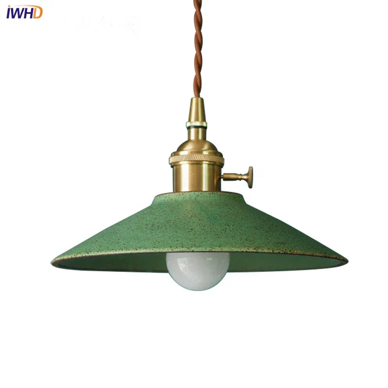 DecorBites™ Ceramic LED Pendant Lamp Copper Hanglamp for Dining Living Room Lighting
