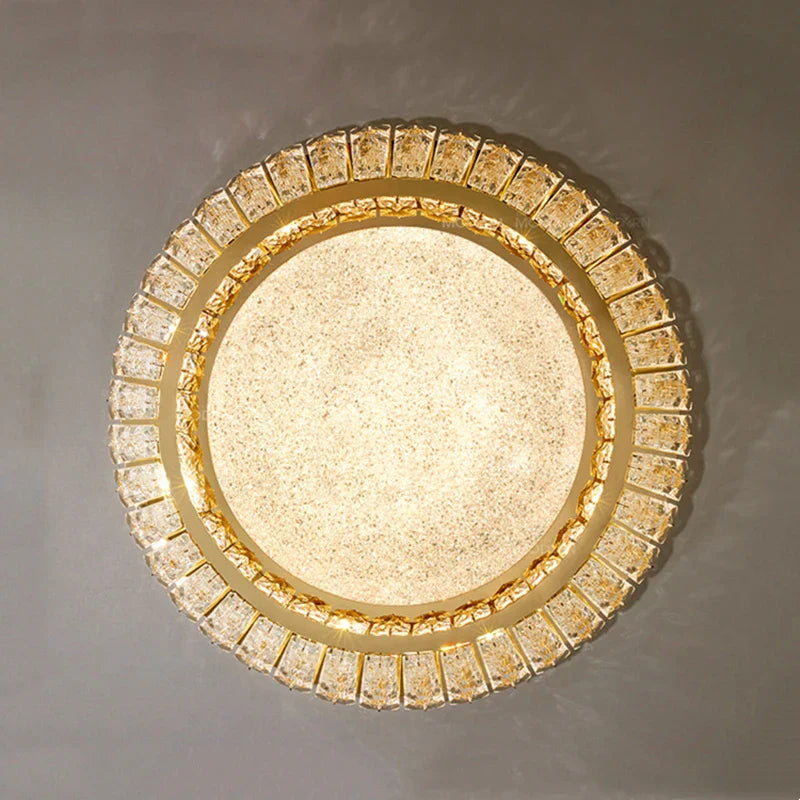 Gold Nordic Crystal Ceiling Light