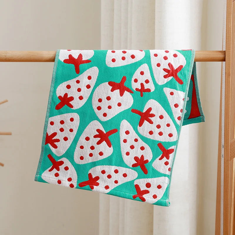 Decorbites™ Toallas de Cara para Niños con Dibujos Animados - Juego de 3 | Estampado de Gatos | 100% Algodón | 25*50cm