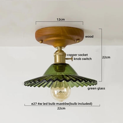 DecorBites™ Colorful Glass LED Ceiling Lamp Modern Style Light Fixture