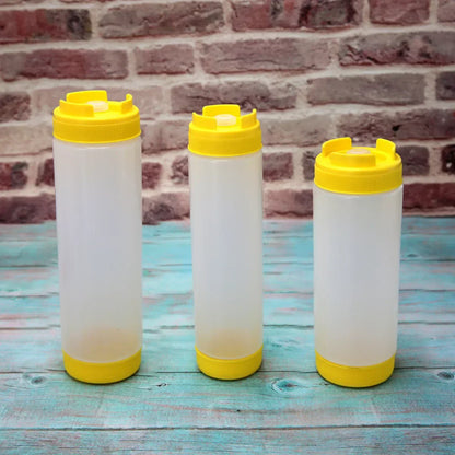 DecorBites™ Dual-Head Tomato Squeeze Bottle for Ketchup and Salad Dressing