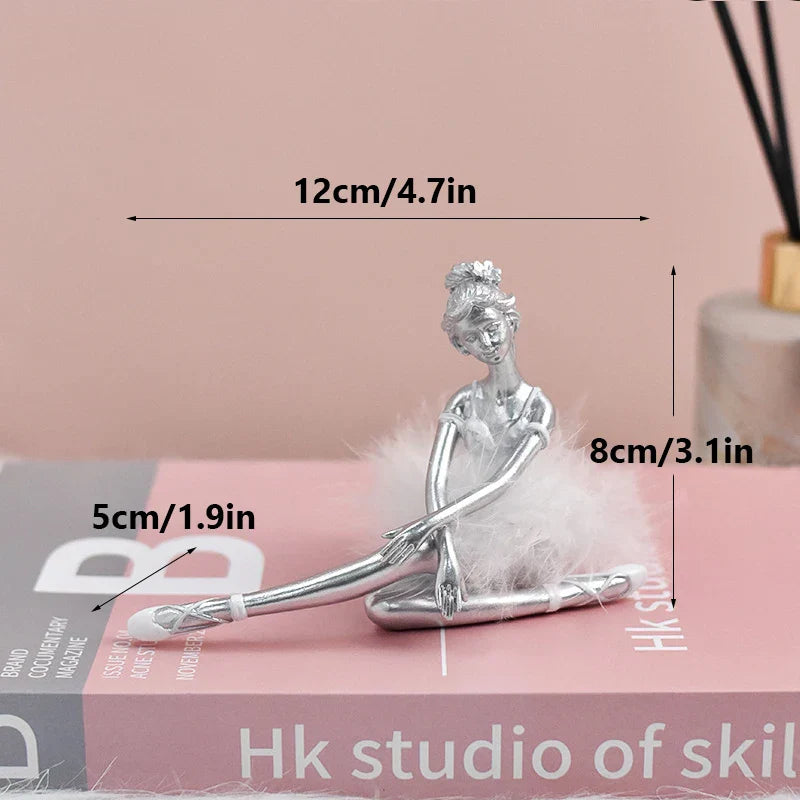 DecorBites™ Ballet Girl Resin Figurine - Nordic Luxury Desktop Decoration and Birthday Gift