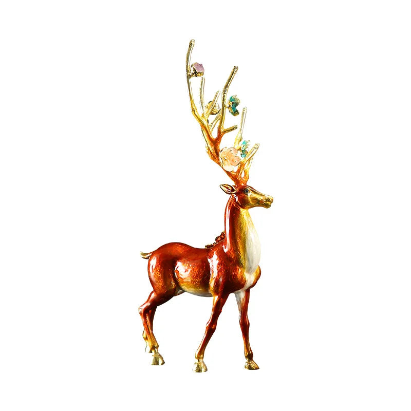 DecorBites™ Deer Peace Porch Decoration Set for Luxe Living Room TV Cabinet