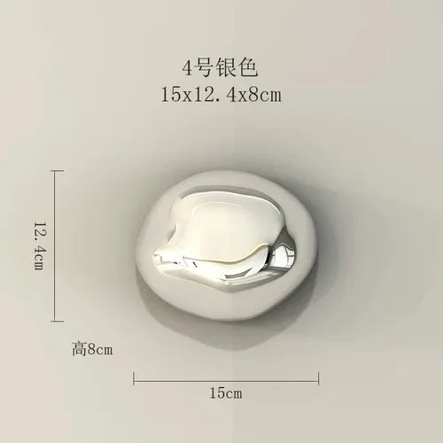 زخارف حائط حجرية ثلاثية الأبعاد من DecorBites™: جماليات الغرفة وديكورها - قلادات حجرية مطلية