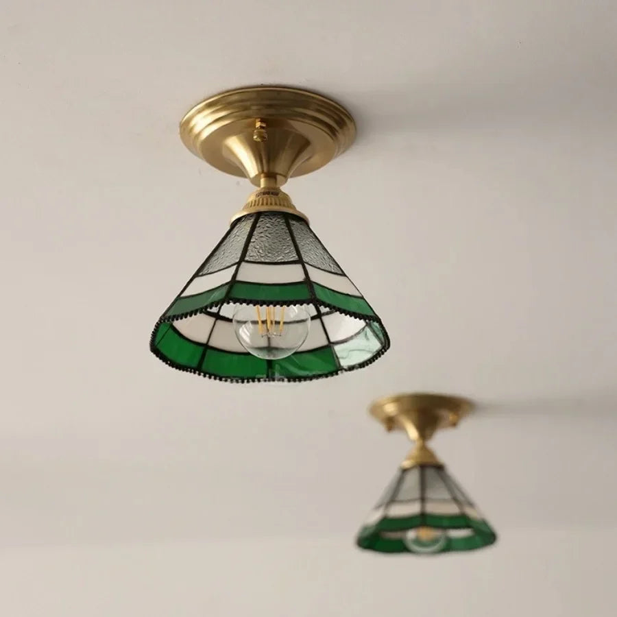 DecorBites™ Glass LED Ceiling Lamp Modern Copper Socket Ceiling Lights