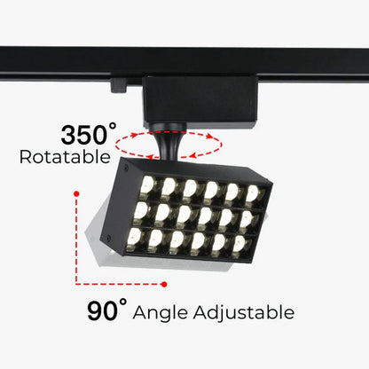 DecorBites™ LED Grille Track Light: Super Bright Ceiling Rail Lamp for Clothing Store