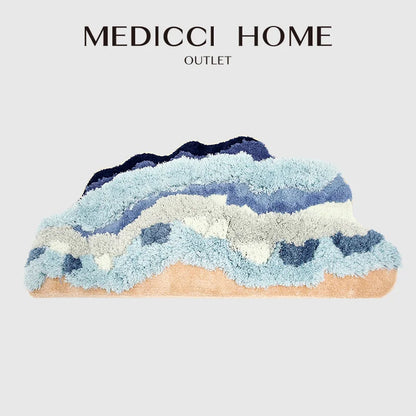 DecorBites™ Boho Chic Mossy Rug: Ultra Soft Hand Tufted Area Carpet for Nordic Bedroom