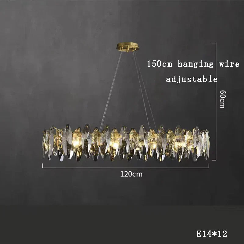 DecorBites™ Kristal 2024 Chandelier LED Light for Dining and Living Room Decor