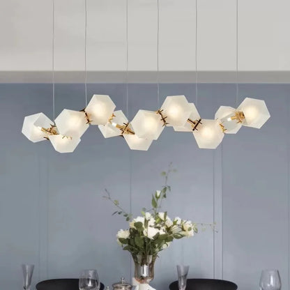 DecorBites™ E14 LED Glass Pendant Light - Modern Luxury Hanging Chandelier