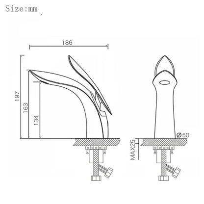 DecorBites™ Brass Washbasin Faucet: Nordic Style, Light Luxury, Simple Creative Design