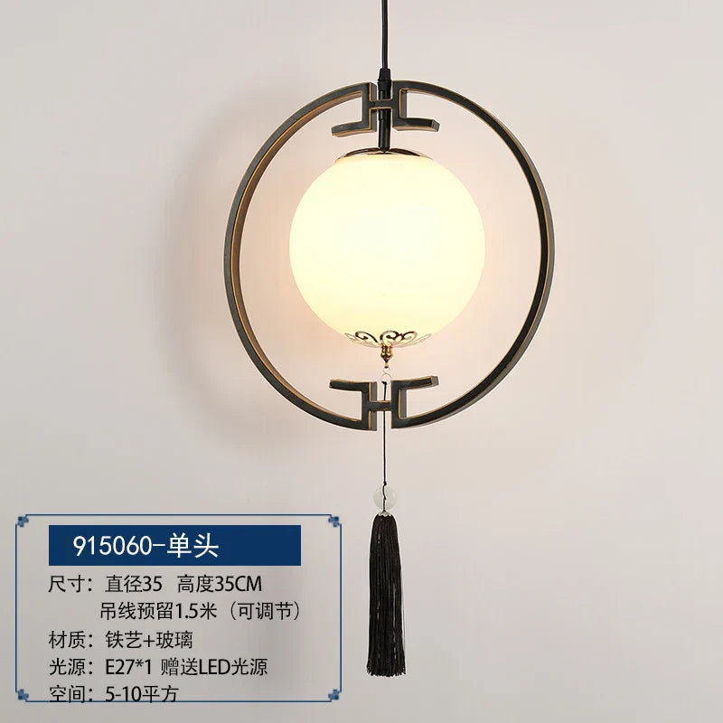 DecorBites™ Chinoiserie Retro Chandelier: Study Bedroom Dining Room Industrial Lighting