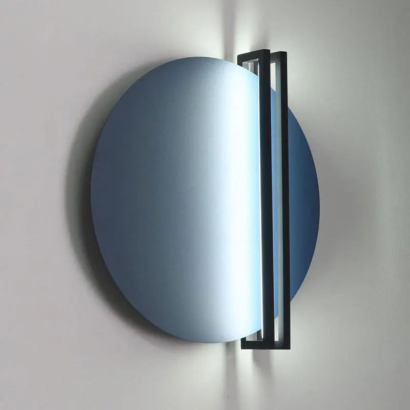 DecorBites™ Circular Wall Lamp: Nordic Designer LED Light for Bedroom and Living Room