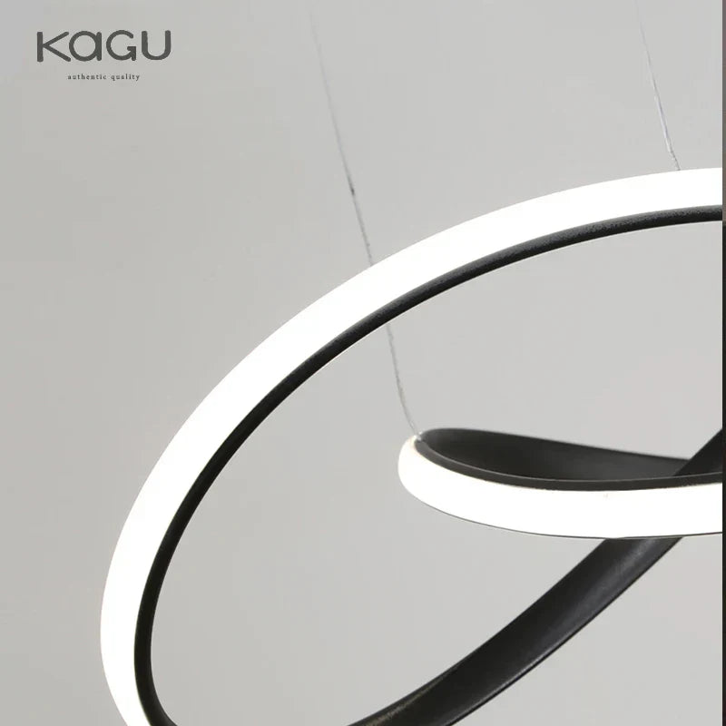 DecorBites™ LED Chandelier Light: Modern Aluminum Acrylic Pendant for Dining Room & Restaurant