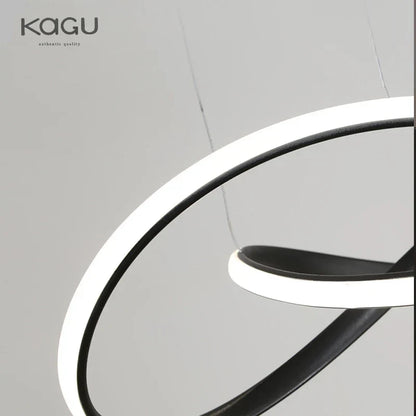 DecorBites™ LED Chandelier Light: Modern Aluminum Acrylic Pendant for Dining Room & Restaurant