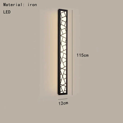 DecorBites™ LED Rectangle Wall Lamp Warm Light 3000K for Parlor Room Stairs Sconce Black