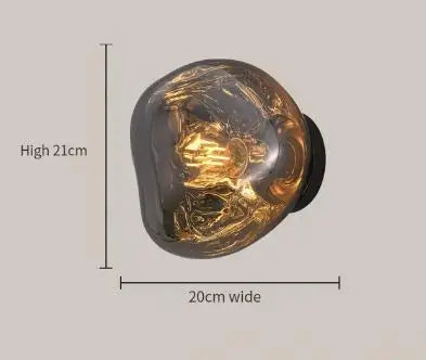 DecorBites™ Lava Glass Wall Lamp: Nordic Design for Home Decor, Living Room, Bedroom