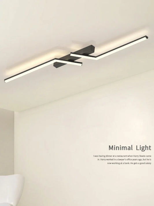 DecorBites™ LED Strip Ceiling Lights: Modern Minimalist Corridor & Balcony Lighting
