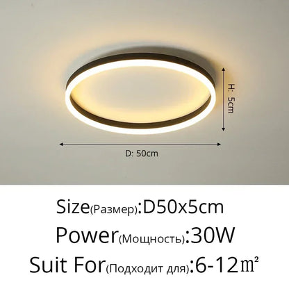 DecorBites™ Circular LED Ceiling Lights for Home Decor and Indoor Lighting