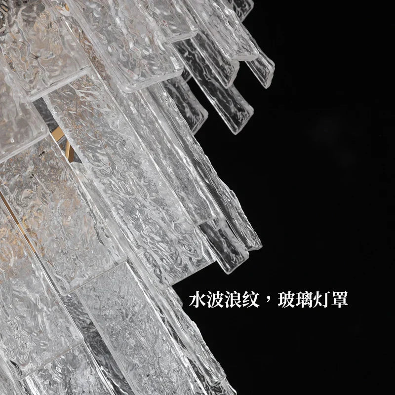 DecorBites™ Crystal Chandelier: Modern LED Pendant Light for Home Decor