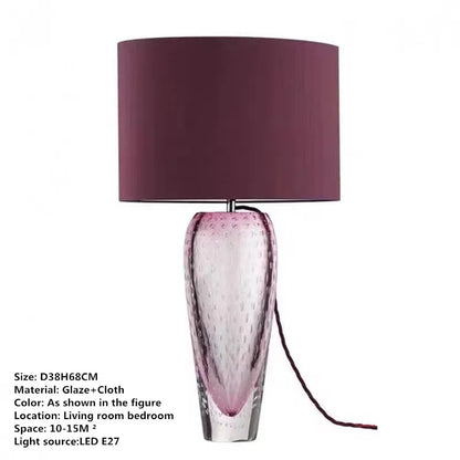 DecorBites™ Glaze Table Lamp: Modern Art LED Desk Light for Home and Hotel
