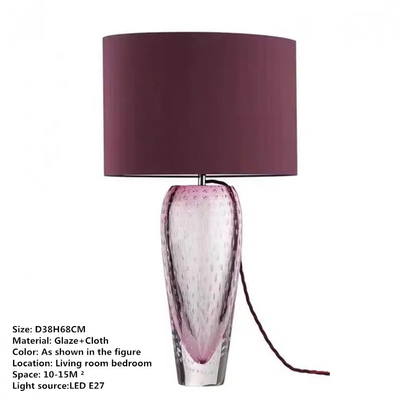 Lámpara de Mesa Glaze™ Decorbites: Luz de Escritorio LED de Arte Moderno para Hogar y Hotel