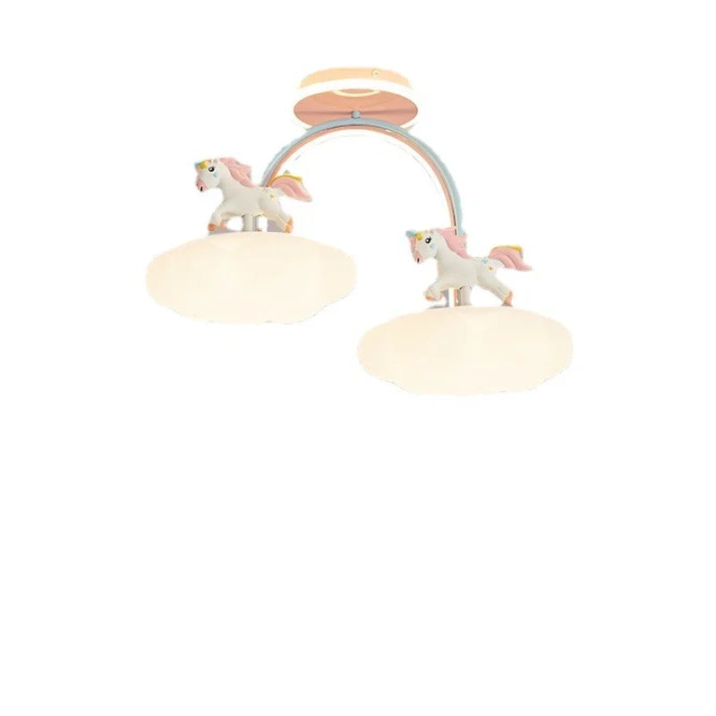 DecorBites™ Cloud Unicorn Cartoon Ceiling Light for Children's Room Eye Protection