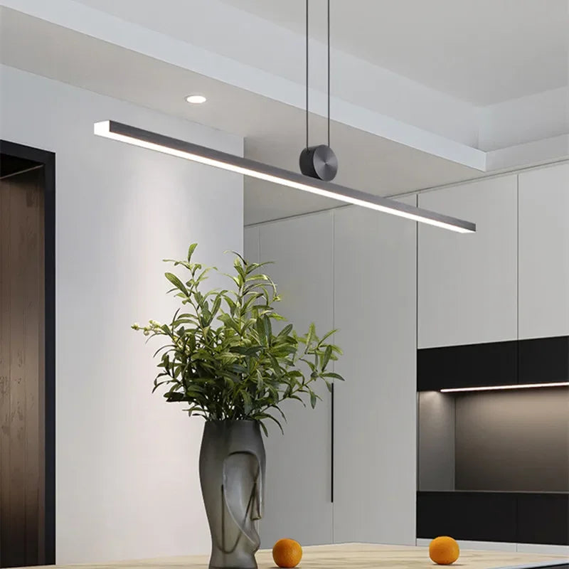 DecorBites™ Dimmable LED Ceiling Chandelier: Modern Minimalist Lighting for Home and Office