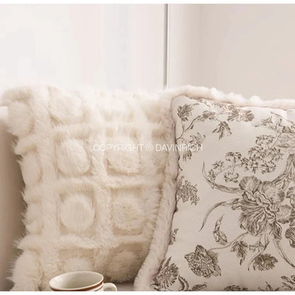 DecorBites™ Boho Leaf & Geometry Tufted Cushion Cover with Tassels: Modern, Soft Woven Decor