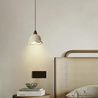 DecorBites™ Bud Micro Cement LED Pendant Lamps: Modern Nordic Hanging Light for Home Decor