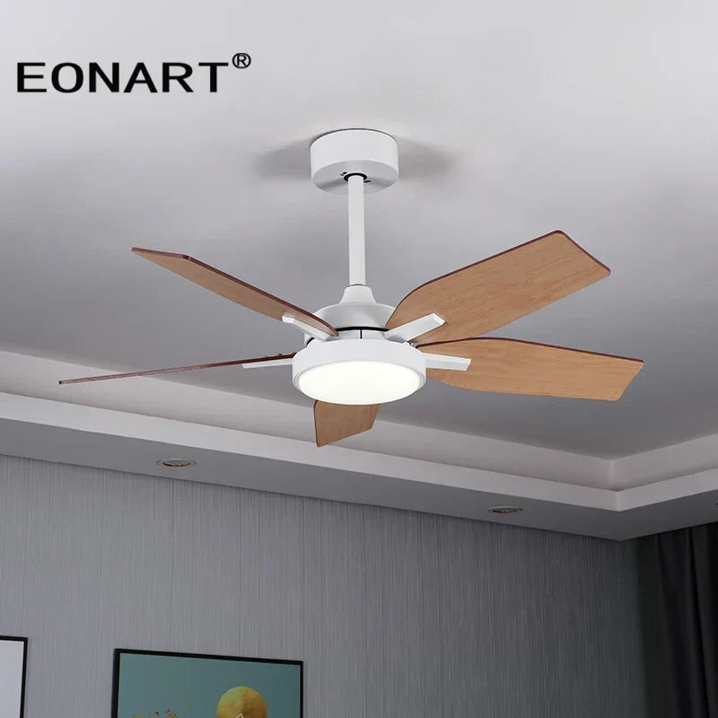 DecorBites™ 40" LED Ceiling Fan with Plywood Blades & Remote Control