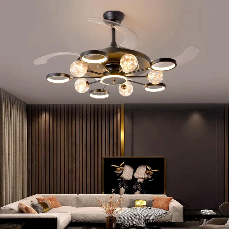 DecorBites™ Kids Bedroom Ceiling Fan with Remote Control & LED Light