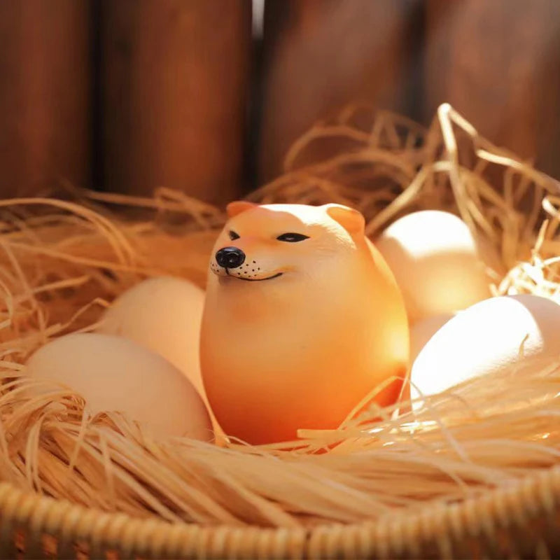 Shiba Inu PVC Egg Desk Decor