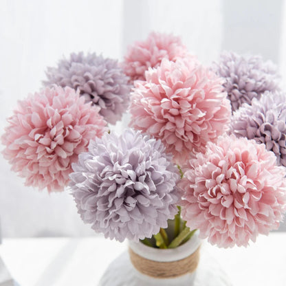 Silk Ball Chrysanthemum Decorative Flowers