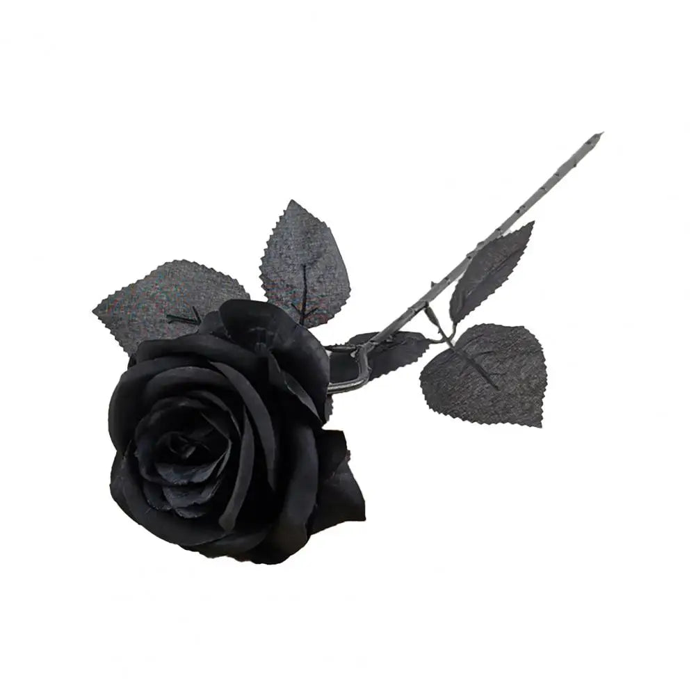 Silk Black Rose Flower Bouquet