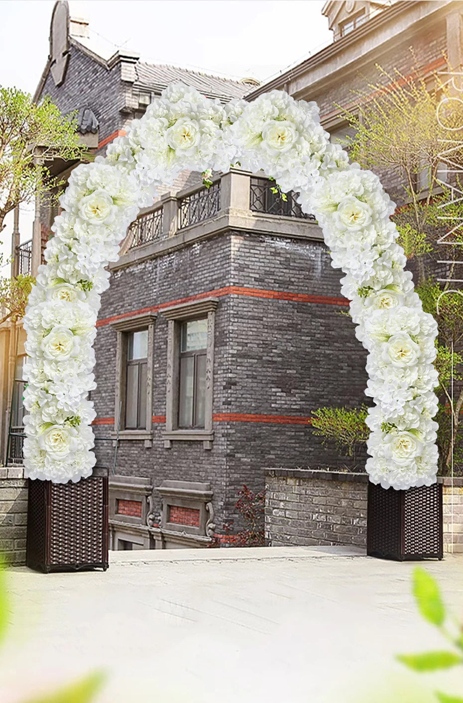 Silk Floral Arch Panel Decor