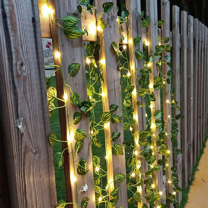 Silk Ivy Vine with LED Lights