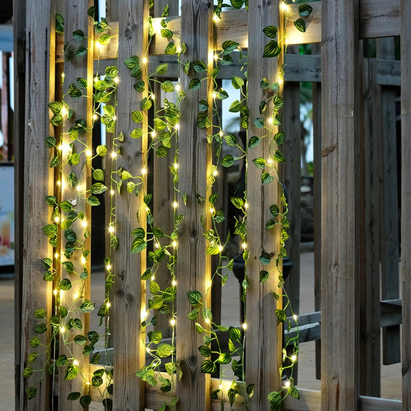 Silk Ivy Vine with LED Lights