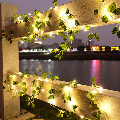 Silk Ivy Vine with LED Lights