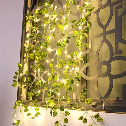 Silk Ivy Vine with LED Lights