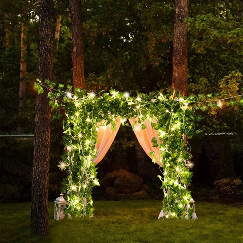 Silk Ivy Vine with LED Lights