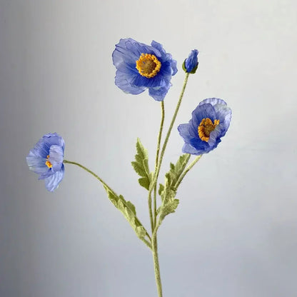 Silk Poppy Flowers for Decor