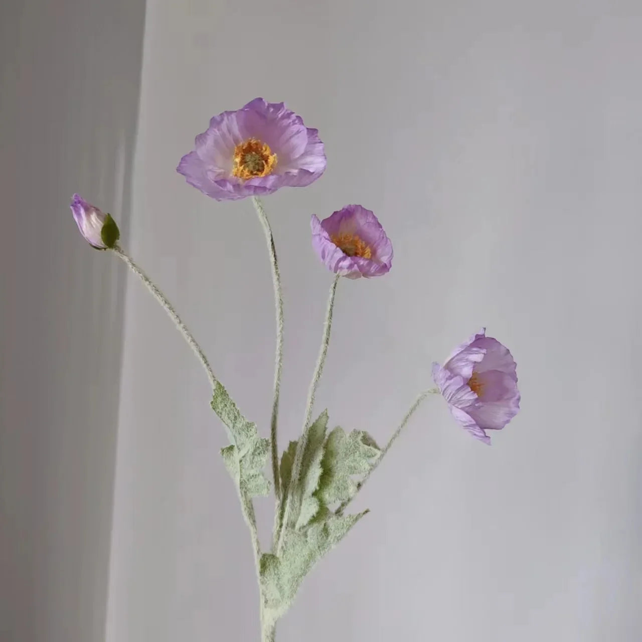 Silk Poppy Flowers for Decor