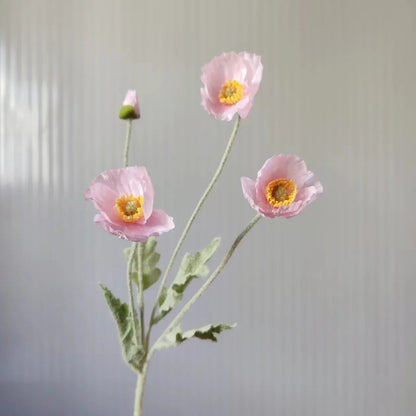 Silk Poppy Flowers for Decor