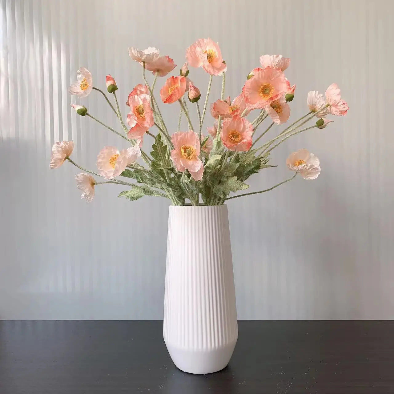 Silk Poppy Flowers for Decor