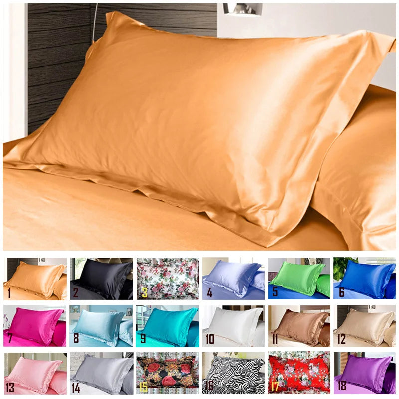 Silk Satin Pillowcase 48x74cm Multicolour