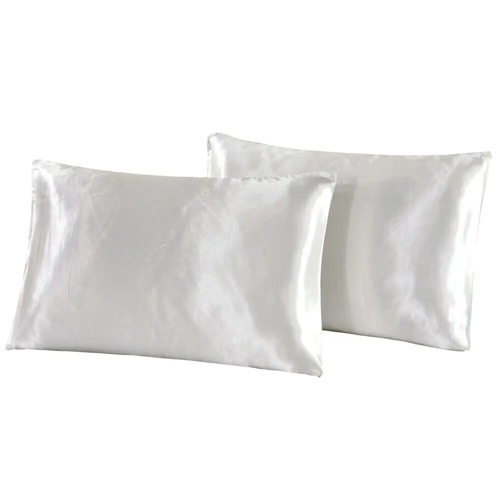 Silk Satin Pillowcases Set - 20x30 Inches