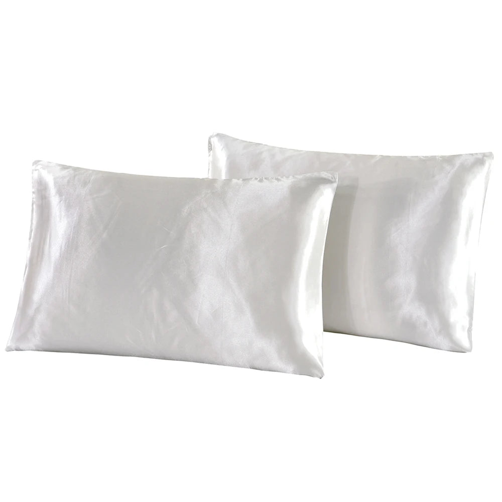 Silk Satin Pillowcases Set - 20x30 Inches