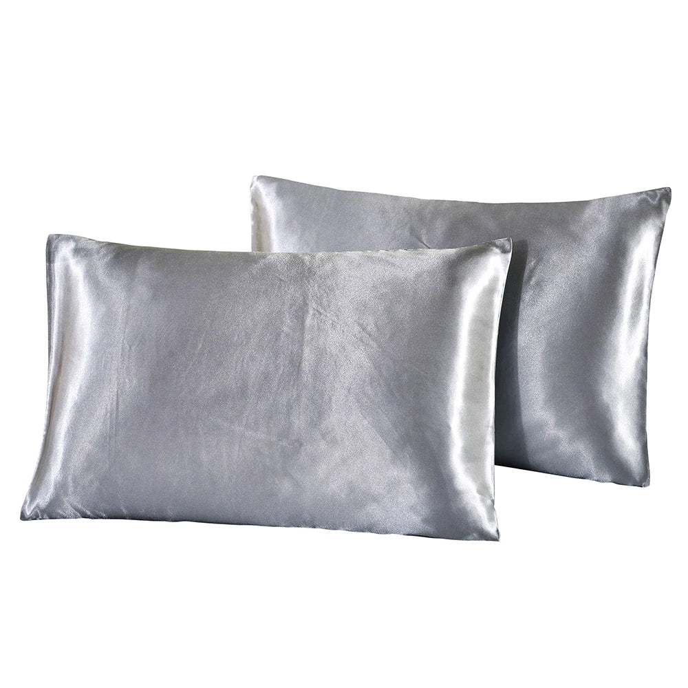 Silk Satin Pillowcases Set - 20x30 Inches