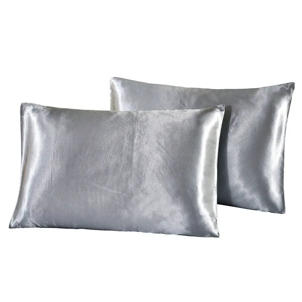 Silk Satin Pillowcases Set - 20x30 Inches